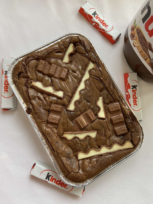 Nutella & Kinder Brownie Tray